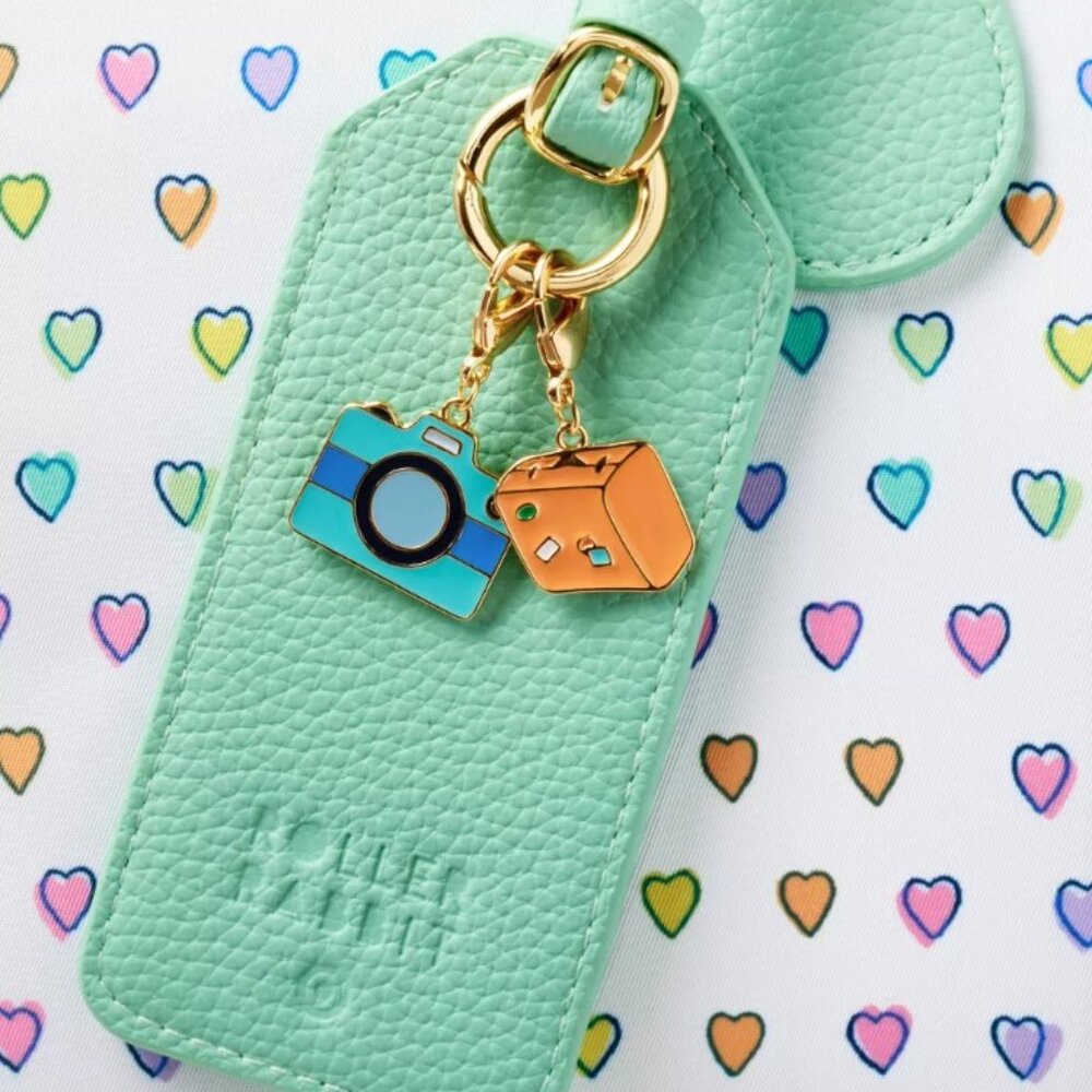 NWT Disco Hearts Wave Softside Duffel Bag White/Teal - Roller Rabbit x Target - Picture 5 of 6